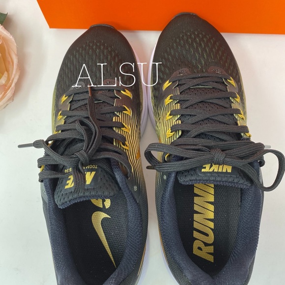 Nike Air Zoom Pegasus 34 Black Metallic Gold W - Picture 8 of 8